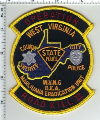 West Virginia State Police 1st Issue Operation Road Kill Shoulder Patch