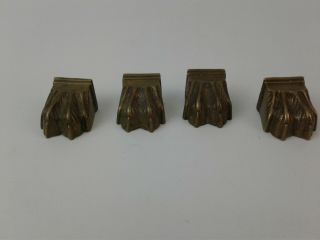 Vintage Duncan Phyfe Style Brass Feet For Table