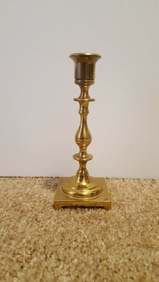 Vintage Antique Solid Brass Footed Candle Stick Candle Holder Classic Decor Tall