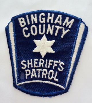Bingham County Sheriff Idaho Police Patch - Massive Police Patch