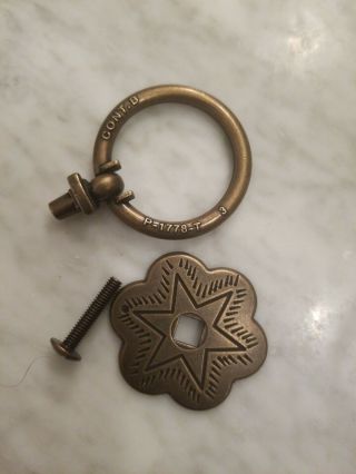 Large Size Ethan Allen British Classics Replacement Brass Pull/hardware