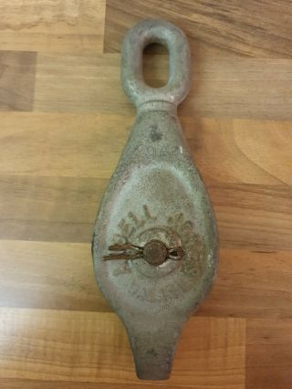 Vintage Ansell Walsall 4 Inch 2 Rope Pulley Heavy Duty