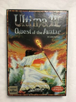 Ultima Iv Quest Of The Avatar Origin Systems Apple Ii Computer Vintage Rpg