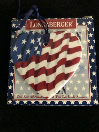 Longaberger 1995 All American Carry Along Basket Tie - On