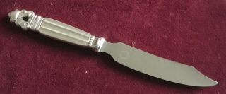 Vintage Georg Jensen Acorn Pattern Sterling Silver Cheese Knife Denmark