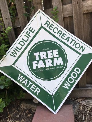Vintage Tree Farm Metal Sign