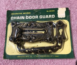 Vintage Decorative Antique Chain Door Guard Made In Usa