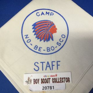 Boy Scout Camp No - Be - Bo - Sco Staff Neckerchief