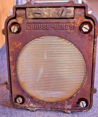 Vintage Industrial Crouse Hinds Explosion Proof Light Fixture 11 " X 13 "