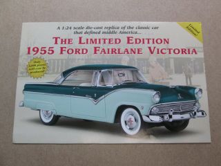 Danbury Brochure 1955 Ford Fairlane Victoria Le