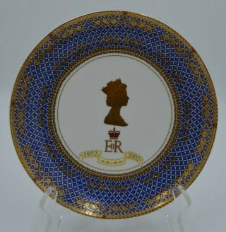 James Sadler 2002 Golden Jubilee Of Her Majesty Queen Elizabeth Ii Plate 8 1/4 "