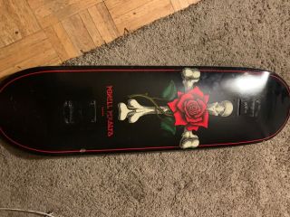 Vintage Powell Peralta Rose And Cross Skateboard Deck