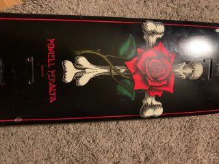 vintage Powell peralta rose and cross skateboard deck 2