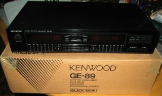 Vintage Kenwood Stereo Graphic Equalizer Model Ge - 89 Spectrum Analyzer - Exc.