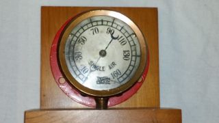 Vintage Ashton Valve Co Boston MASS Brass Bezel 160 psi Pressure Gauge 4 