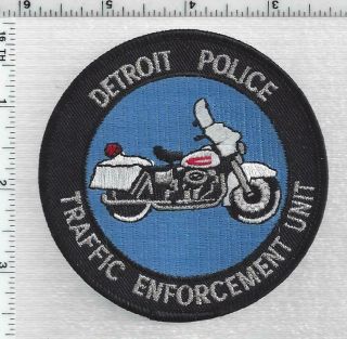 Detroit Police Traffic Enforcement Unit (michigan) 1st Issue Shoulder Patch