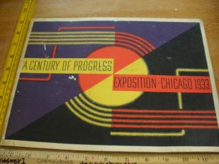 A Century Of Progress Chicago 1933 View Book Exposition Sears Admiral Byrd Ship