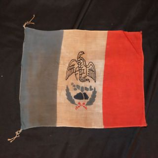1930s Vintage Mexico Banner Small Cotton Flag