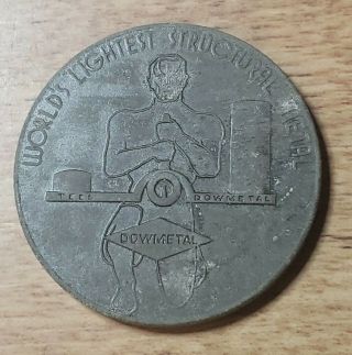 Vintage 1940 Golden Gate Exposition Dow Chemical Magnesium Coin Token Souvenir