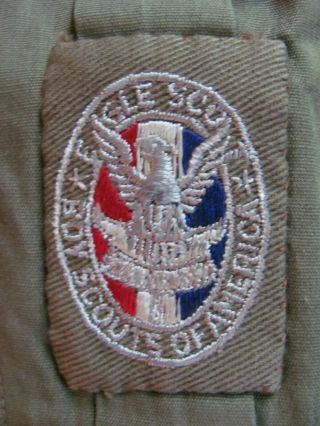 SHIRT w/ EAGLE SCOUT Type 2 patch BSA Boy Scouts of America HABLO ESPANOL PATCH 3