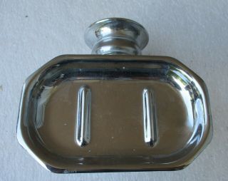 Vintage Chrome Wall Mount Soap Dish Nos Old Stock