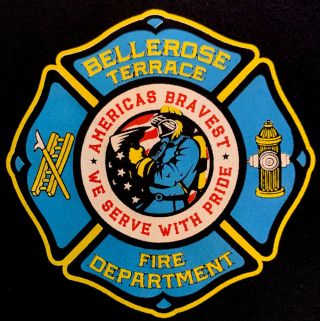 Bellerose Terrace Fire Department Nassau Long Island Ny T - Shirt Sz Xl Fdny