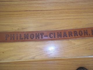 Philmont Scout Ranch Arrowhead Belt Buckle & size 34 leather Boy Scouts America 3