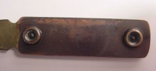Vintage Letter Opener - Standard Lumber Co - Birmingham Alabama - Copper,  Brass 3