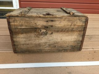 Jacob Schmidt - Wood Beer Crate Box - Vintage Schmidt Beer Box Old Rustic Box
