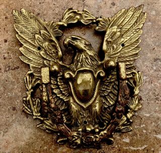 Antique Vintage Brass/ Bronze Eagle Door Knocker/ Home Decor 7”X 8” Heavy 3