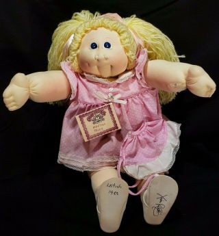 Cabbage Patch Little People 1983 Martha Trudy Signed Xavier Roberts Tears Stains