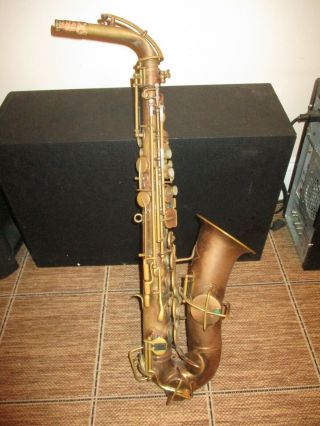 Vintage The Buescher Elkhart Ind True Tone Low Pitch Saxophone Brass?