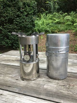 Vintage Coleman No 530 Pocket Camp Stove Military Style W/case