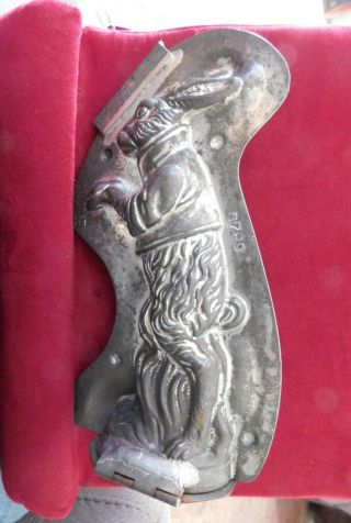 Vintage Hinged 9 " Rabbit Chocolate Mold Made In Germany 6789