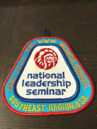 Bsa 1984 Southeast Region National Leadership Seminar Patch Valdosta,  Georgia Bv