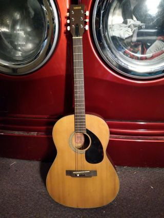 Vintage Yamaha Guitar - Nippon Gakki Red Label - Fg - 75 - (w/extra String)
