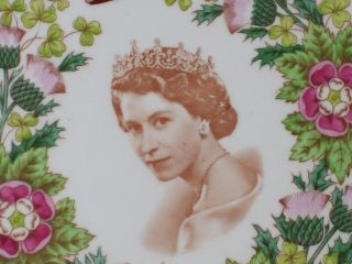 Tuscan Fine Bone China Queen Elizabeth Coronation Plate 1953 One Of The Best