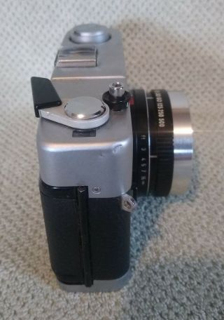 Vtg Minolta Hi - Matic 7s II Film Camera w/Rokker 1:1.  7 f=40mm Lens & Case 3