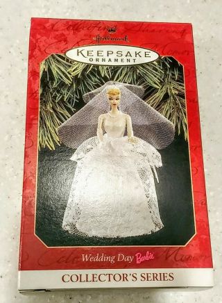 Vintage Barbie Doll Wedding Day Hallmark Christmas Ornament 1997 Collectible Nib