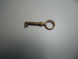 Vintage 2 ".  3/8 Brass Open Barrel Key