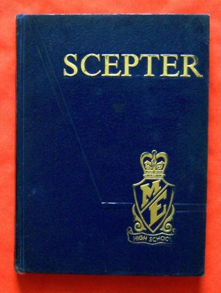 1966 Mt.  Eden High School Yearbook " Scepter " Hayward,  California Very Good