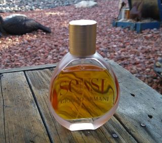 Giorgio Armani Sensi Eau De Parfum Big 1.  7 Oz.  Bottle Vintage Scent Perfume