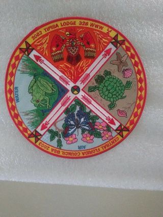 Oa 326 Tipisa Lodge 2002 - 2003 Fellowship Event Backpatch Red Border