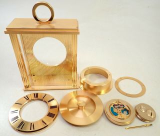 Vintage Partial Bulova Accutron 214 Brass Shelf Clock Parts Repair
