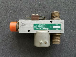 Dow - Key Dk60 115vac Coaxial Switch Relay Coax Vintage Ham Radio Equipment