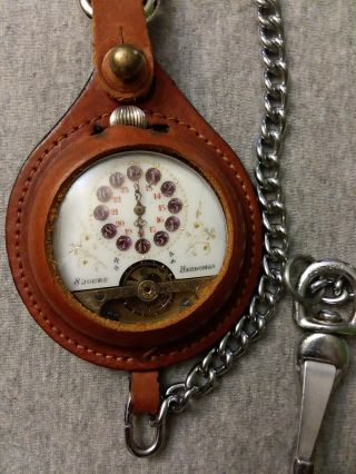 Vtg/antique 8 Days Hebdomas Pocket Watch.  " Unique Pice "