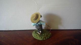 Mary ' s Moo Moos 1999 Amish Cow Boy Figurine 