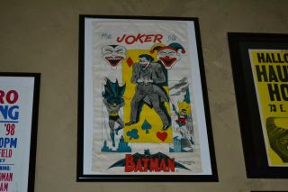 Vintage 1966 Batman Joker Banner National Periodical Publication Scroll Robin