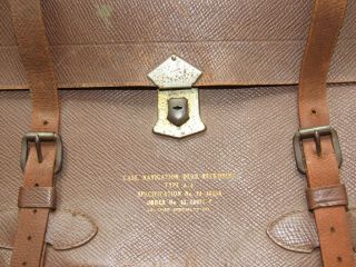 Vtg 40s WW2 Case Navigation Dead Reckoning Type A - 4 Army Air Force Leather WWII 2