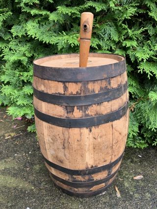 Vintage 5 Gallon Oak Liquor Berarducci Barrel Cask Tabletop Spirits Wine Liquor